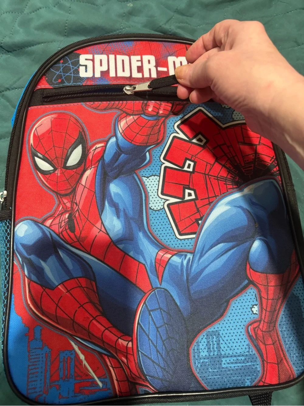 Spiderman Red and Blue Graphic Backpack for kids back to school
